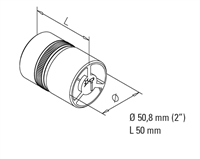 Samlestykke til rør, Ø 50,8 mm (2 tommer) model : 790